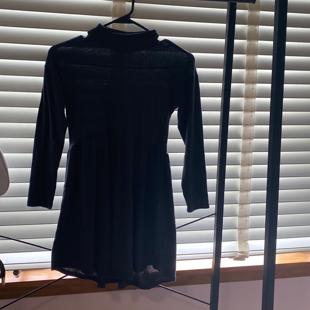 Ten Sixty Sherman Girls Grey Turtleneck Dress.